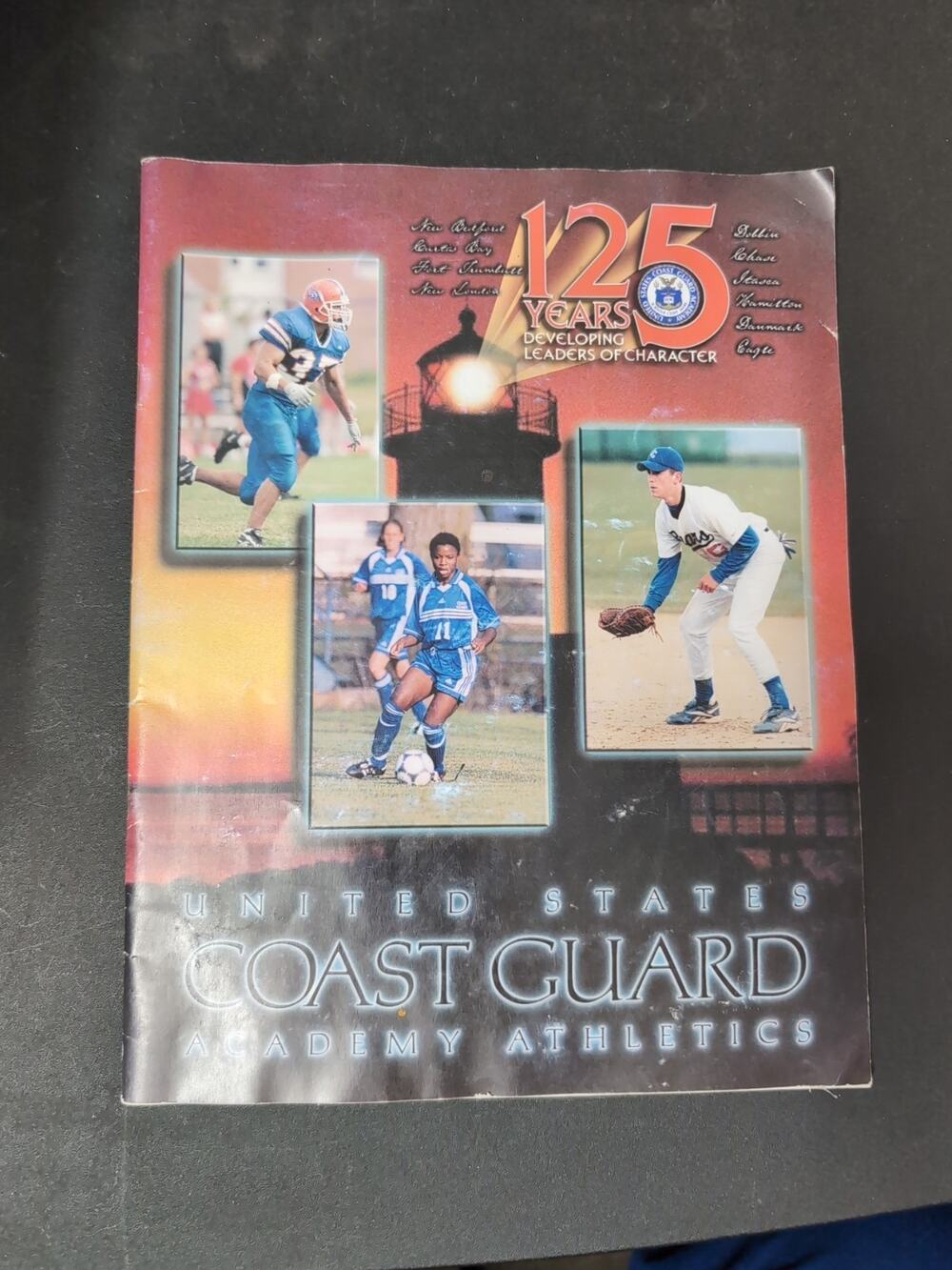 2001 COAST GUARD ACADEMY ATHLETICS BEARS MEDIA GUIDE PROGRAM 125 YEAR ANNIV.